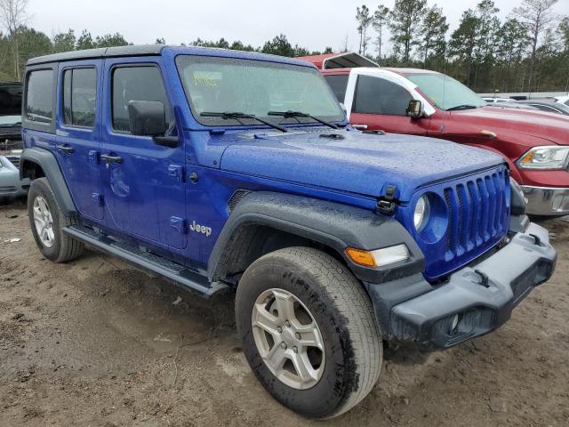 1C4HJXDG1KW603457 - 2019 JEEP WRANGLER U SPORT Синій фото 4