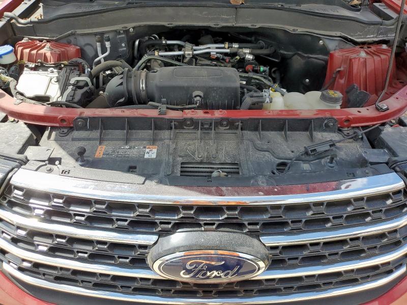 1FMSK7DH8MGB59403 - 2021 FORD EXPLORER XLT წითელი ფოტო 12