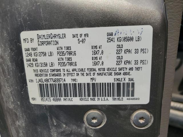 1J4GL48K77W699714 - 2007 JEEP LIBERTY SPORT Grau Foto 14