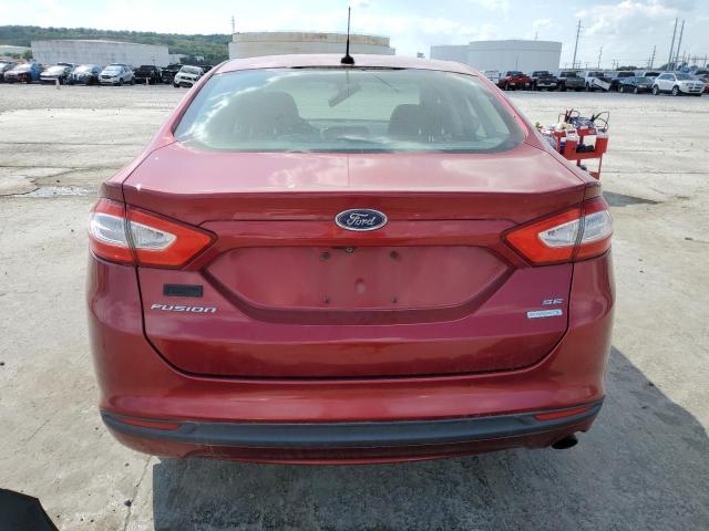 3FA6P0HR2DR350430 - 2013 FORD FUSION SE RED photo 6