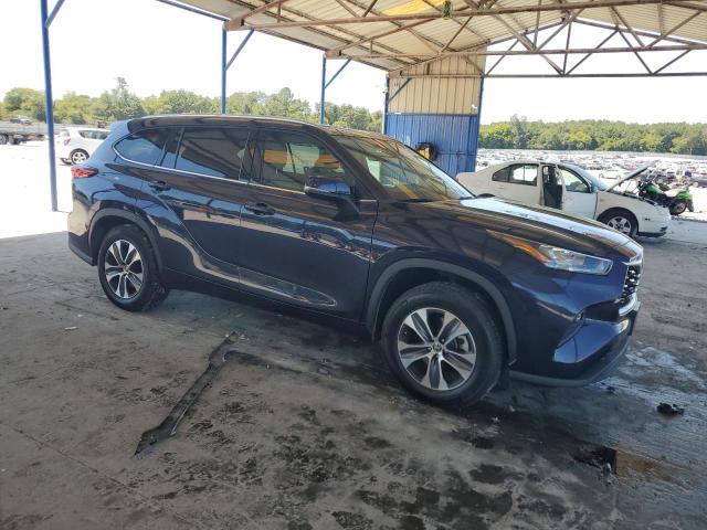 5TDHZRAH6LS008350 - 2020 TOYOTA HIGHLANDER XLE Azul foto 4