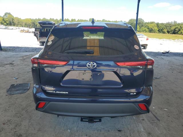 5TDHZRAH6LS008350 - 2020 TOYOTA HIGHLANDER XLE Azul foto 6