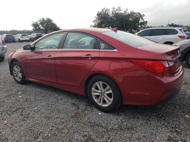 5NPEB4AC1EH944643 - 2014 HYUNDAI SONATA GLS RED photo 2