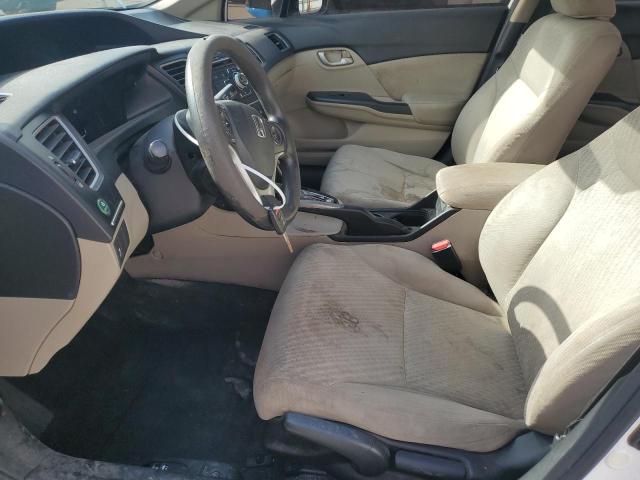 19XFB2F55FE061282 - 2015 HONDA CIVIC LX თეთრი ფოტო 7