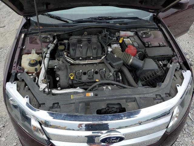 3FAHP0HG9CR274209 - 2012 FORD FUSION SE BURGUNDY photo 11