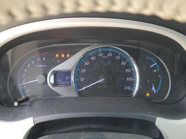 5TDYK3DC6CS235796 - 2012 TOYOTA SIENNA XLE Szary zdjęcie 9