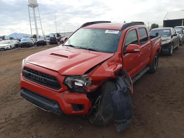 5TFLU4EN8FX136826 - 2015 TOYOTA TACOMA DOUBLE CAB 橙色 照片 2