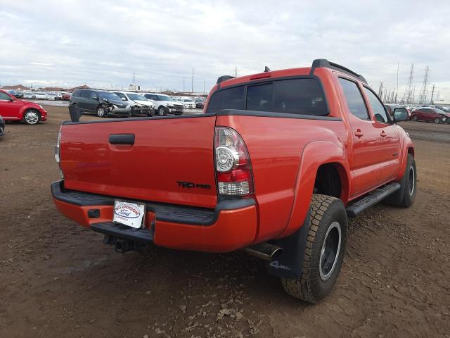 5TFLU4EN8FX136826 - 2015 TOYOTA TACOMA DOUBLE CAB 橙色 照片 4