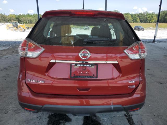 KNMAT2MV0GP594054 - 2016 NISSAN ROGUE S RED photo 6