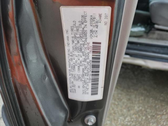 5TBRT34134S448456 - 2004 TOYOTA TUNDRA ACCESS CAB SR5 GRAY photo 12