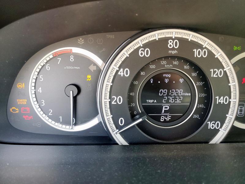 1HGCR2F73DA203856 - 2013 HONDA ACCORD EX BLACK photo 9