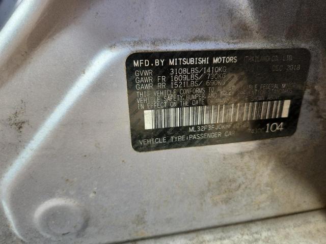 ML32F3FJ0KHF10321 - 2019 MITSUBISHI MIRAGE G4 ES Արծաթագույն լուսանկար 12