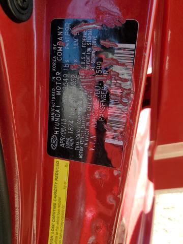 KMHCT5AE7DU111599 - 2013 HYUNDAI ACCENT GLS Қызыл фото 13