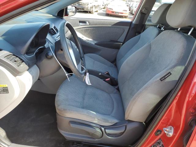KMHCT5AE7DU111599 - 2013 HYUNDAI ACCENT GLS Қызыл фото 7