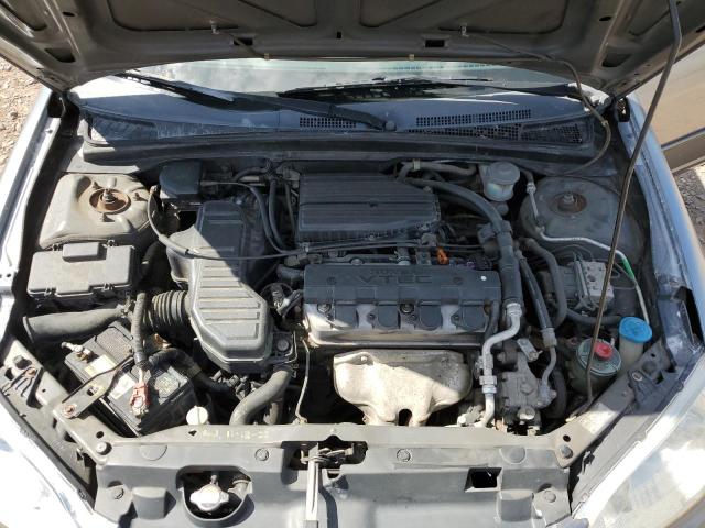 2HGES26715H570495 - 2005 HONDA CIVIC EX GRAY photo 11