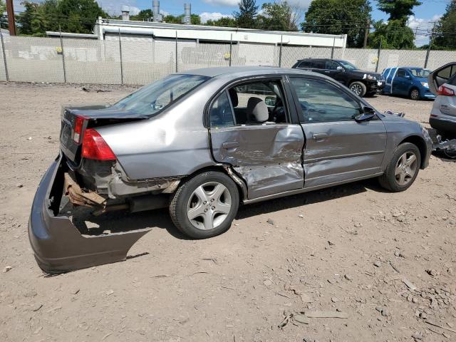 2HGES26715H570495 - 2005 HONDA CIVIC EX GRAY photo 3
