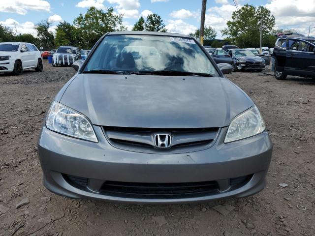 2HGES26715H570495 - 2005 HONDA CIVIC EX GRAY photo 5