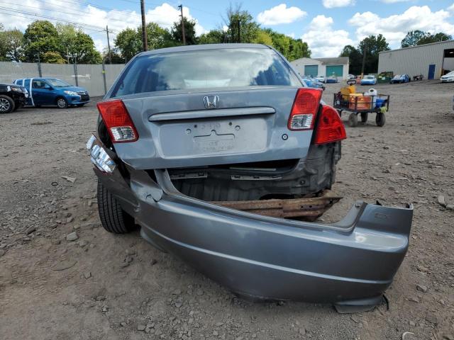 2HGES26715H570495 - 2005 HONDA CIVIC EX GRAY photo 6