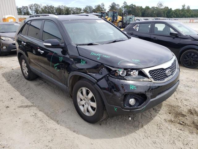 5XYKT4A66DG399703 - 2013 KIA SORENTO LX BLACK photo 4