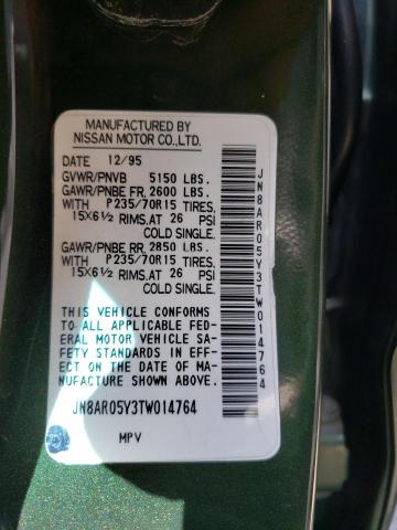 JN8AR05Y3TW014764 - 1996 NISSAN PATHFINDER LE 绿色 照片 13