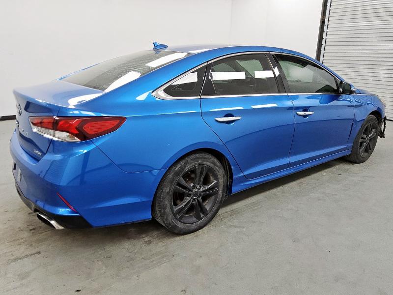5NPE34AF0JH646585 - 2018 HYUNDAI SONATA SPORT Azul foto 3