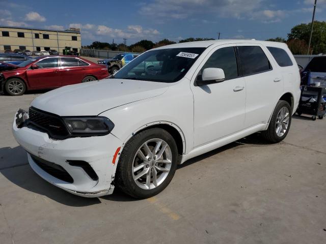 1C4RDJDG0MC627214 - 2021 DODGE DURANGO GT WHITE photo 1