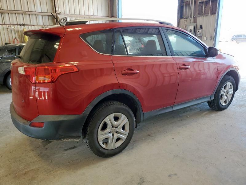 2T3ZFREV1DW043035 - 2013 TOYOTA RAV4 LE 红色 照片 3