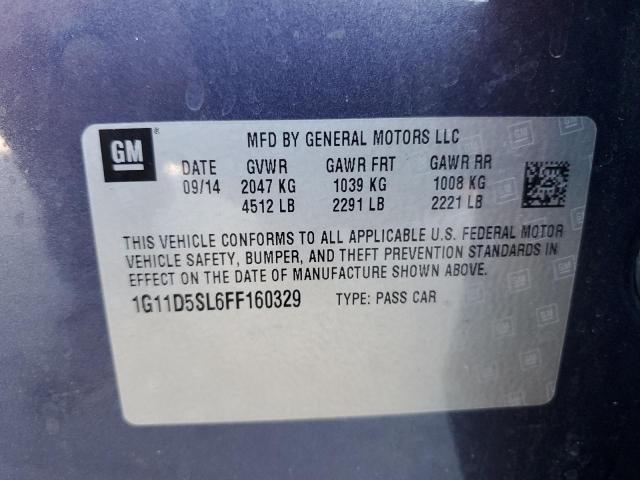 1G11D5SL6FF160329 - 2015 CHEVROLET MALIBU 2LT BLUE photo 12