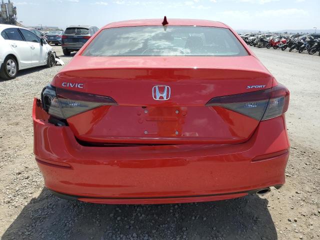 2HGFE2F59SH562036 - 2025 HONDA CIVIC SPORT RED photo 6