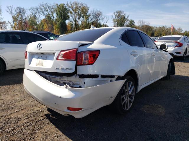 JTHCF5C28B5051563 - 2011 LEXUS IS 250 WHITE photo 3