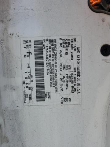 1FMZU63E01ZA49486 - 2001 FORD EXPLORER XLT WHITE photo 13