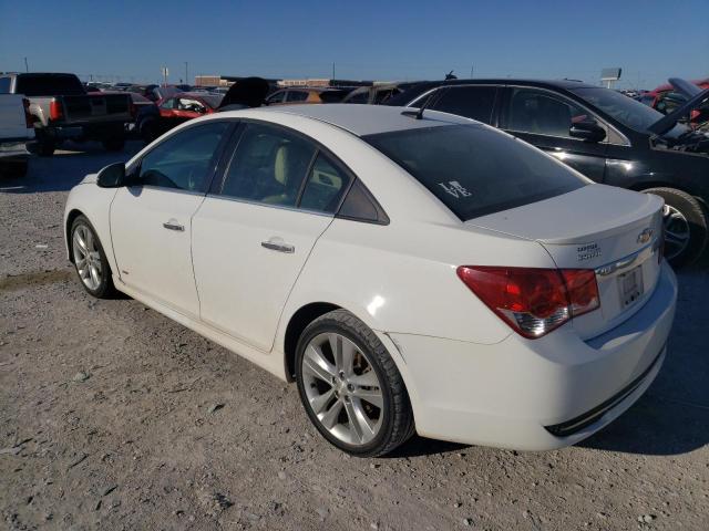 1G1PG5SB5E7414792 - 2014 CHEVROLET CRUZE LTZ WHITE photo 2