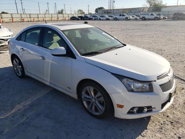 1G1PG5SB5E7414792 - 2014 CHEVROLET CRUZE LTZ WHITE photo 4