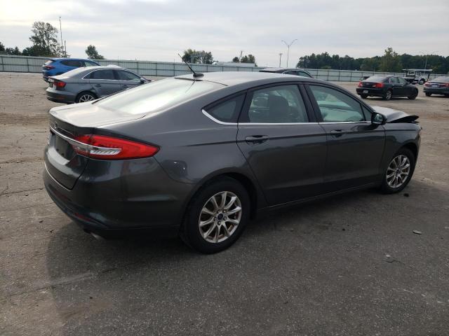 3FA6P0G74HR118756 - 2017 FORD FUSION S GRAY photo 3