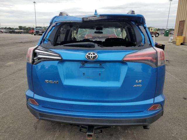 JTMBFREV7GJ092194 - 2016 TOYOTA RAV4 LE BLUE photo 6