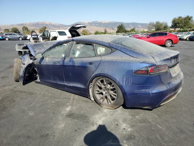 5YJSA1E54PF511125 - 2023 TESLA MODEL S Синий фото 2