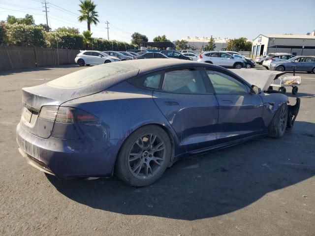 5YJSA1E54PF511125 - 2023 TESLA MODEL S Синий фото 3