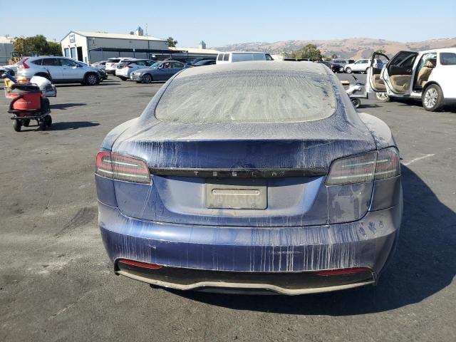 5YJSA1E54PF511125 - 2023 TESLA MODEL S Синий фото 6