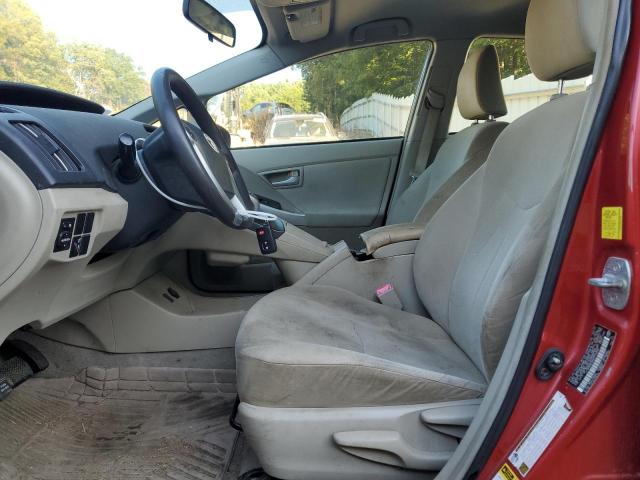 JTDKN3DU9A0179939 - 2010 TOYOTA PRIUS Қызыл фото 7