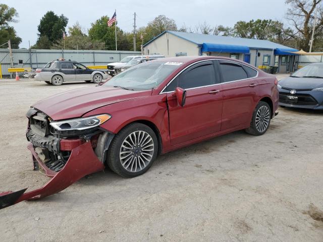 3FA6P0T93HR263553 - 2017 FORD FUSION SE RED photo 1