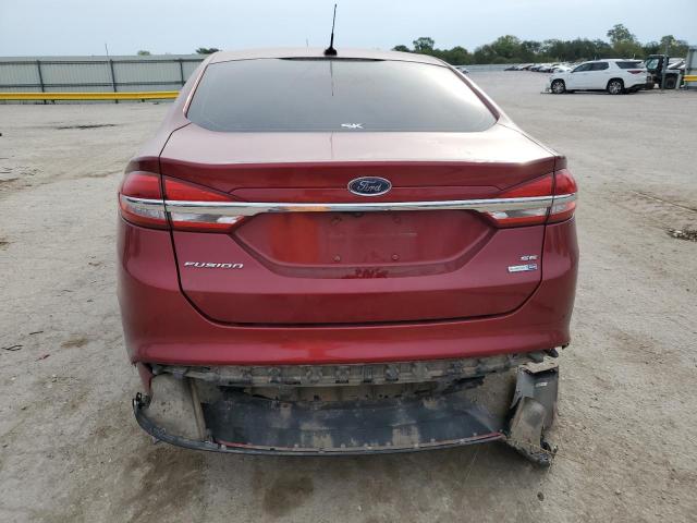 3FA6P0T93HR263553 - 2017 FORD FUSION SE RED photo 6