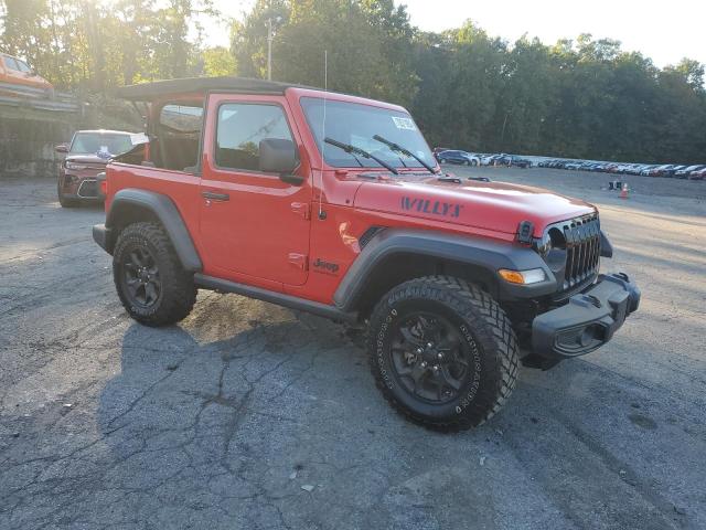 1C4GJXAG8MW795222 - 2021 JEEP WRANGLER SPORT RED photo 4