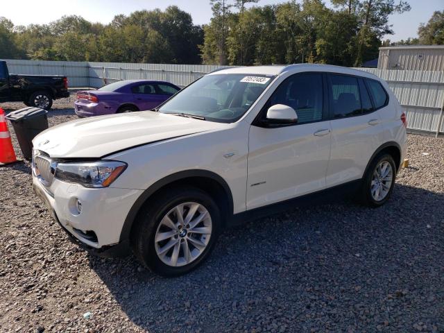 5UXWZ7C33H0V93345 - 2017 BMW X3 SDRIVE28I WHITE photo 1