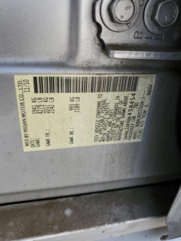 1N4AL2AP4BN438454 - 2011 NISSAN ALTIMA BASE 银色 照片 12
