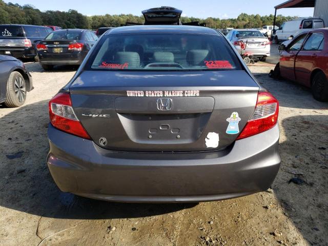 19XFB2F5XCE311143 - 2012 HONDA CIVIC LX CHARCOAL photo 6