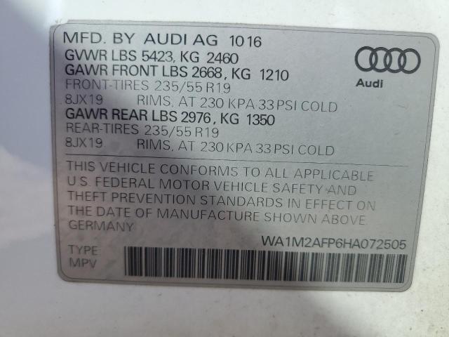 WA1M2AFP6HA072505 - 2017 AUDI Q5 PREMIUM PLUS თეთრი ფოტო 13