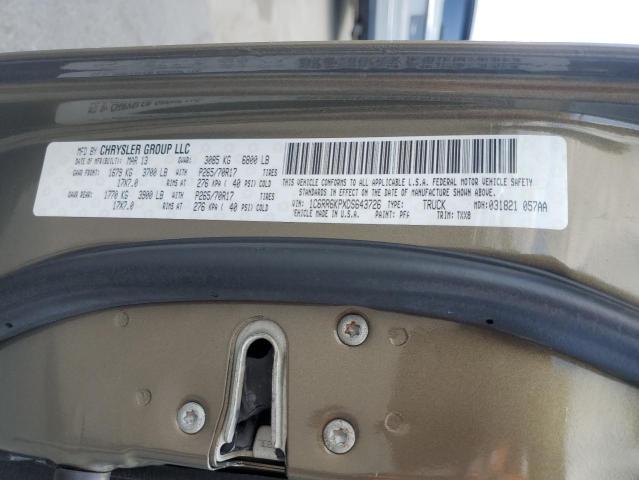 1C6RR6KPXDS643726 - 2013 RAM 1500 ST TAN photo 13