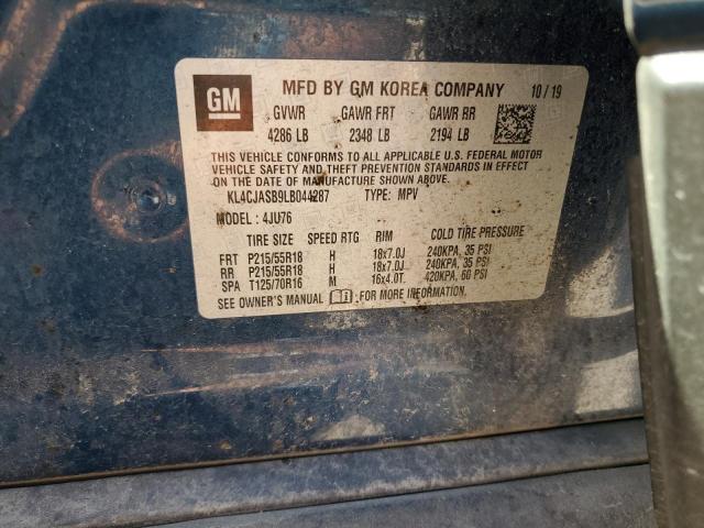 KL4CJASB9LB044287 - 2020 BUICK ENCORE PREFERRED 蓝色 照片 12