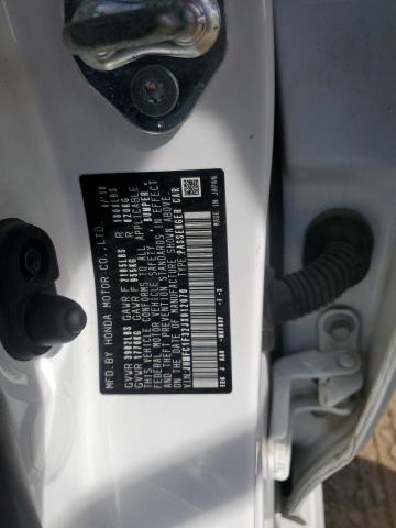 JHMFC1F32JX012070 - 2018 HONDA CIVIC EX WHITE photo 12