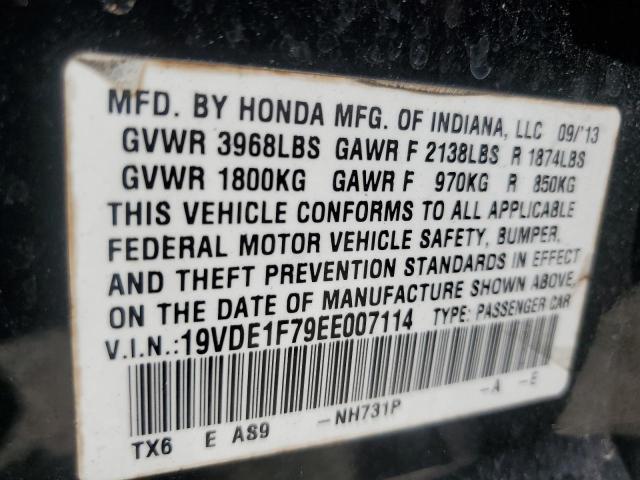 19VDE1F79EE007114 - 2014 ACURA ILX 20 TECH BLACK photo 13